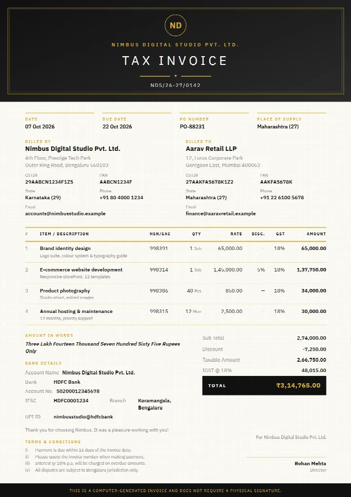 Luxe Onyx template